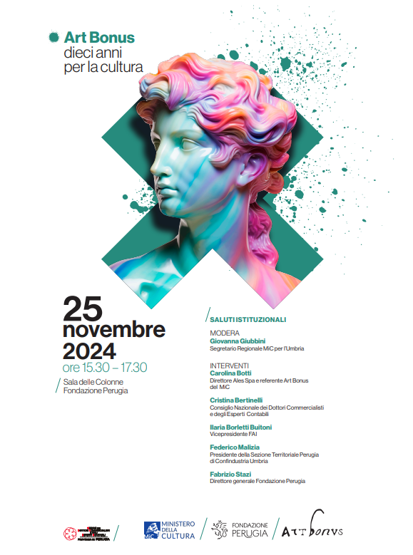 Locandina convegno art bonus Perugia